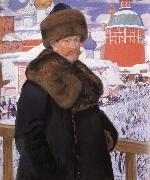 Boris Kustodiev Self-Portrait oil painting artist